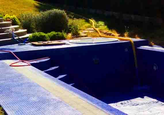 Llenado de piscina agua dulce zona Calvia.